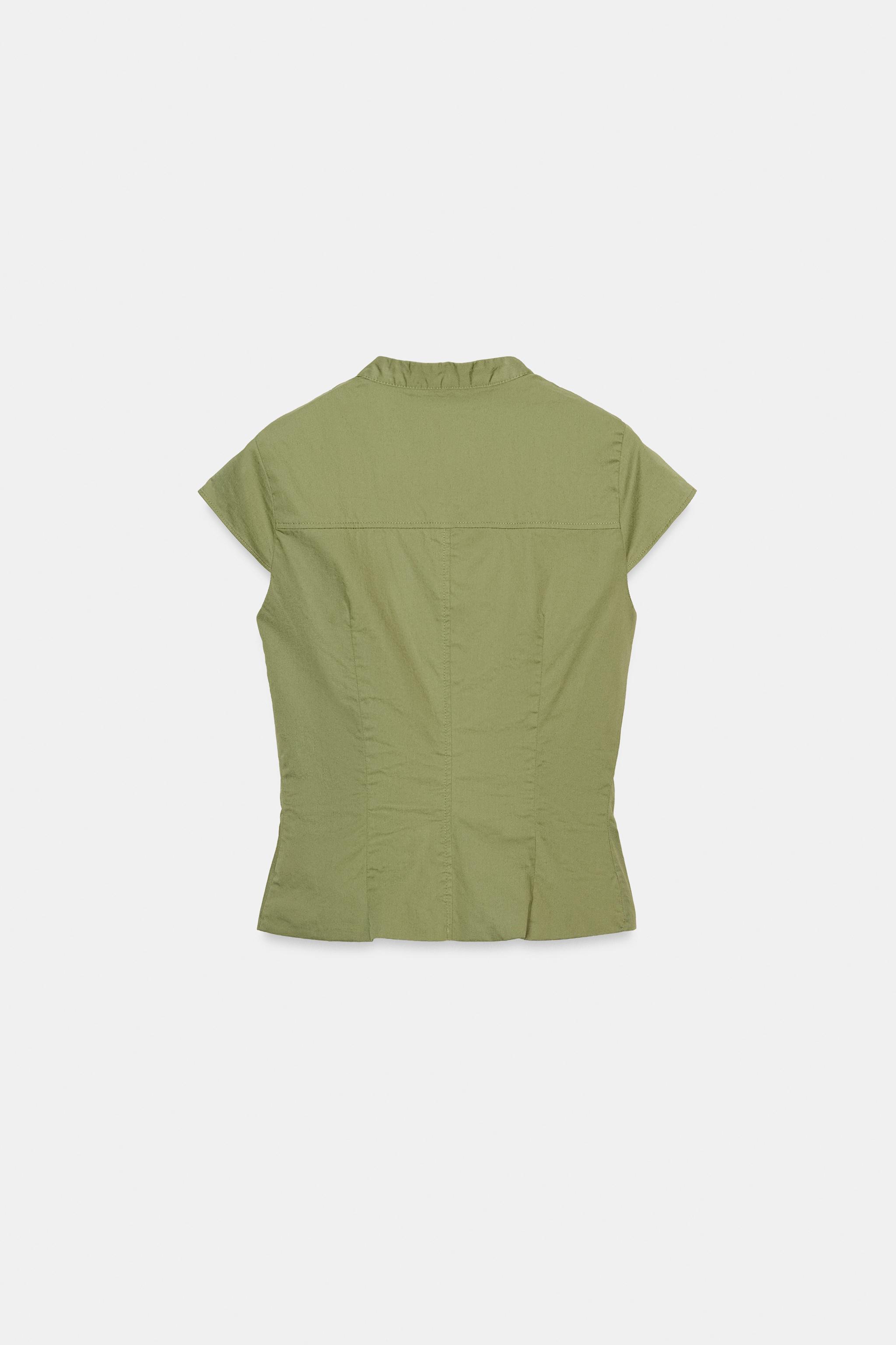 TOP GABARDINE AVEC POCHES